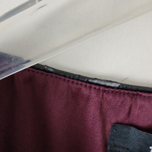 THE KOOPLES | Double layer dress burgundy red black buttons sz 40 - Picture 9 of 9